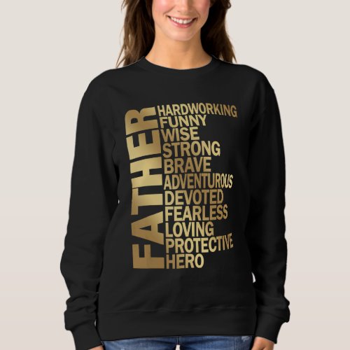 Father Day  From Kids Father Definition Great Dad  Sweatshirt