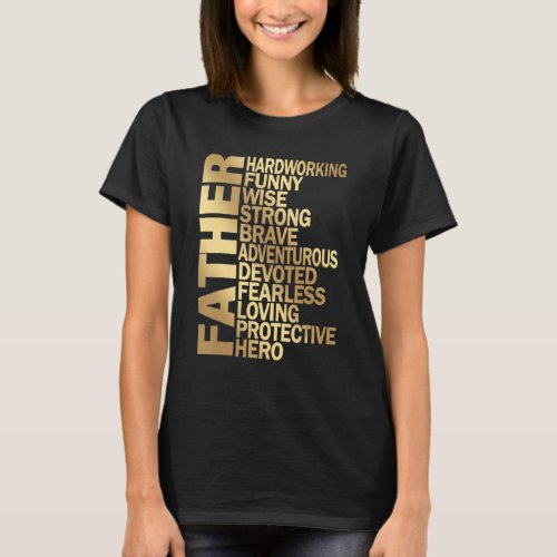Father Day  From Kids Father Definition Great Dad  T_Shirt