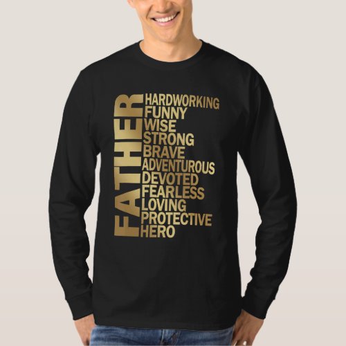 Father Day  From Kids Father Definition Great Dad  T_Shirt