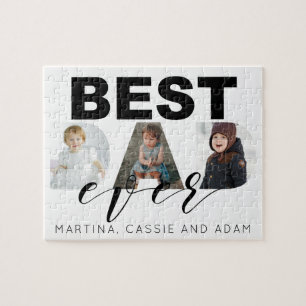 Father Day Gift Multi Photo Collage Jigsaw Puzzle