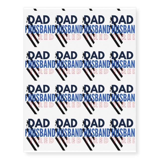 Father Day Gifts From Grandson Temporary Tattoos (Front)