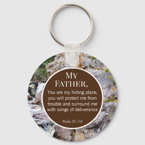 Father Day Ideas Church Bible Verse Keychain