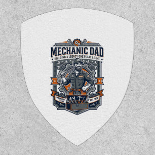 Father Day Mechanic Dad Shirt Funny Working Dad Gi Patch
