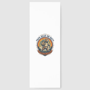 Father Day Papa Bear On Duty Shirt Funny Animal Da Bookmarks