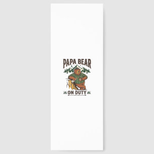 Father Day Papa Bear On Duty Shirt Funny Animal Da Bookmarks