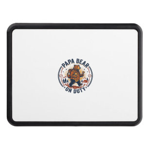 Father Day Papa Bear On Duty Shirt Funny Animal Da Hitch Cover