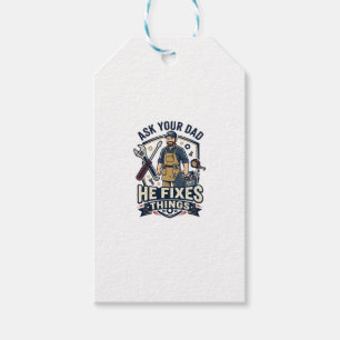 Father Day Repair Dad Shirt Ask Your Dad He Fixes Gift Tags