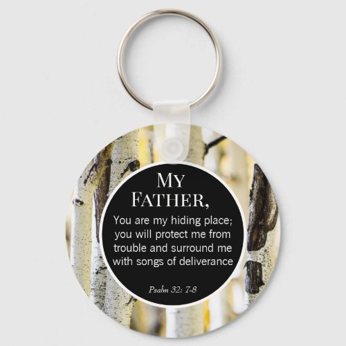 Father Day Themes Church Bible Verse Keychain