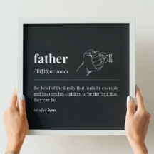 Father Definition First Fist Bump (Black)