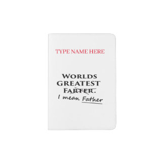 father farter PERSONALISE Passport Holder