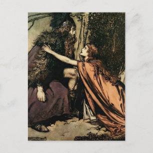 “Father, Father, What Ails Thee” by Arthur Rackham Postcard