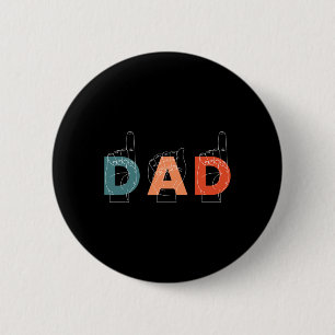 Father Father's Day Deaf-mute Sign-language  Button