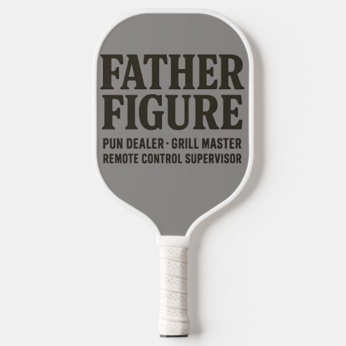Father Figure Pun Dealer Funny Dad Shirt Carbon Fiber Pickleball Paddle