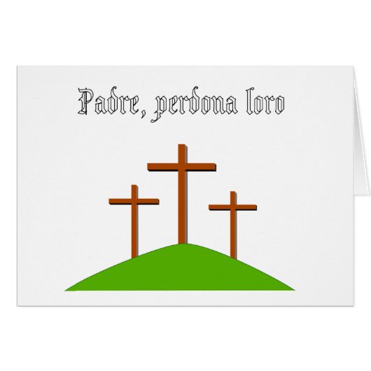 Father Forgive Them card (Front Horizontal)