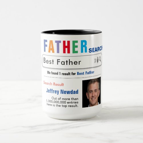 Father Funny Custom Best Search Gift Mug