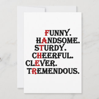 Father Funny Handsome Father's Day Card