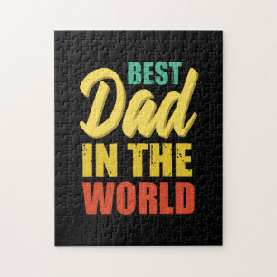 Father Gift Best Dad In The World Jigsaw Puzzle