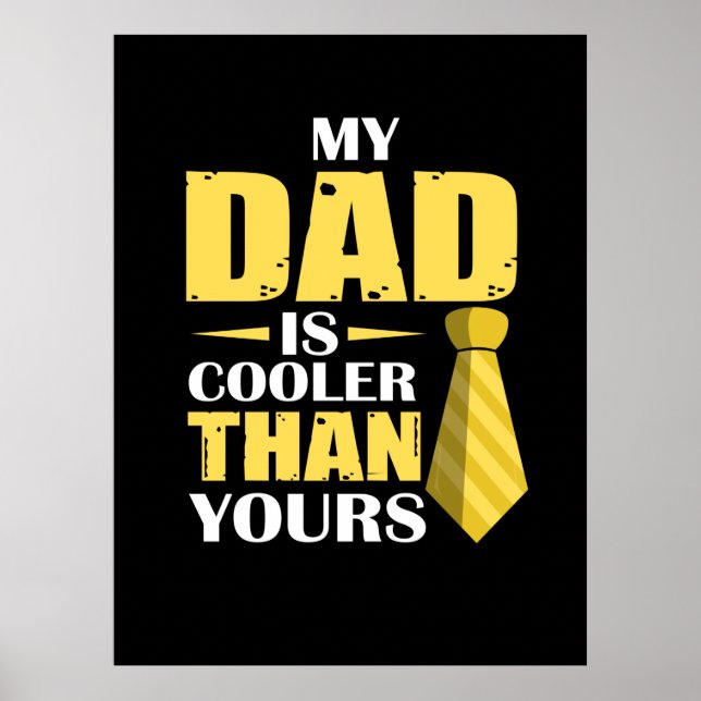 Father Gift | My Dad Is Cooler Poster (Front)