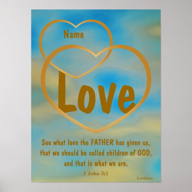 Father God's Love Poster -Customize (Front)