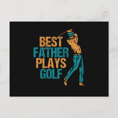 Father Golf Player Dad Papa Fathers Day Husband Gi Postcard