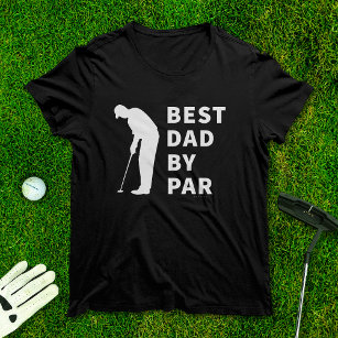 Father Golfing Funny Best Dad By Par Golf Humor T-Shirt