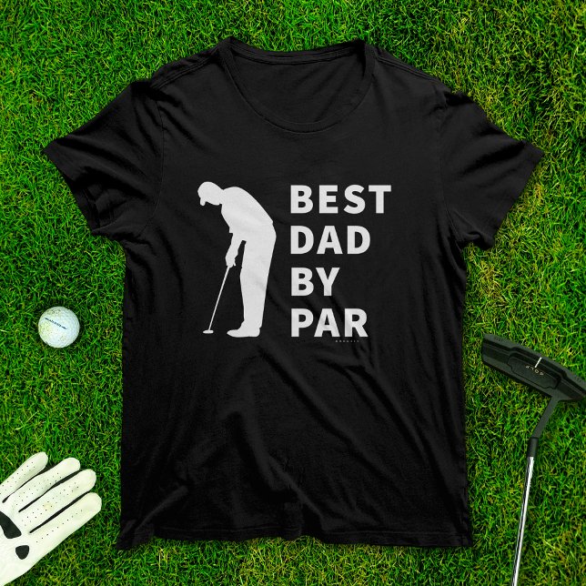 Father Golfing Funny Best Dad By Par Golf Humor T-Shirt (Creator Uploaded)