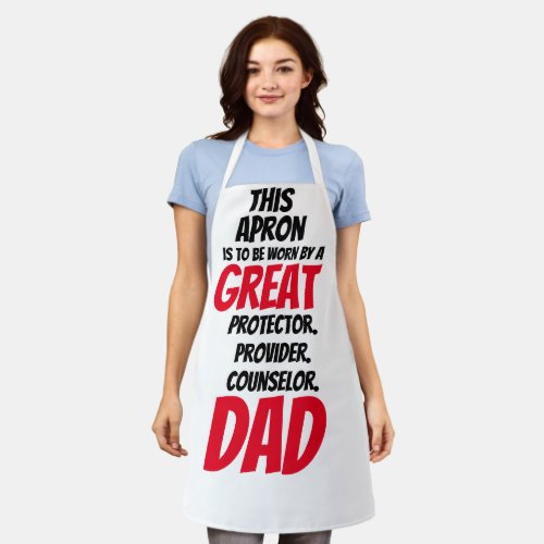 Father Happy Fathers Day Gift Apron