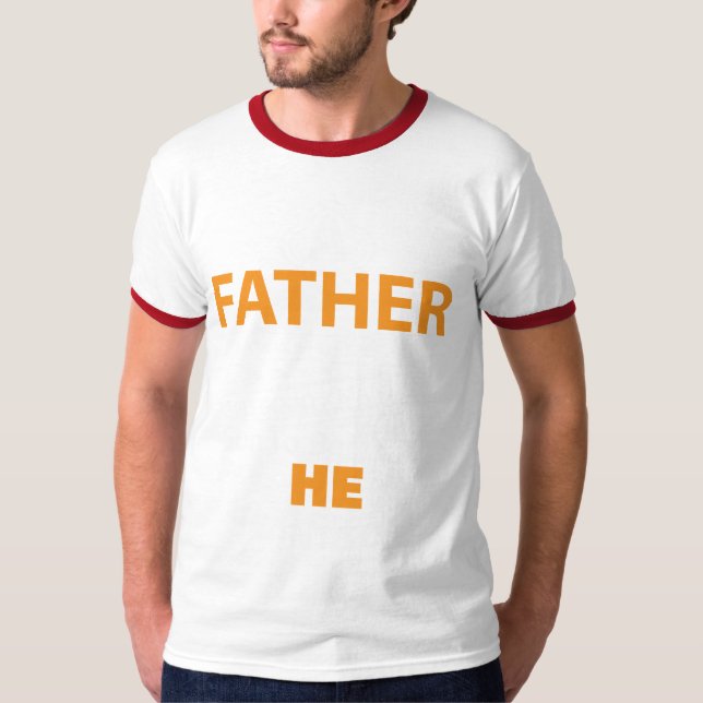 Father he Men's Basic Ringer T-Shirt (Front)
