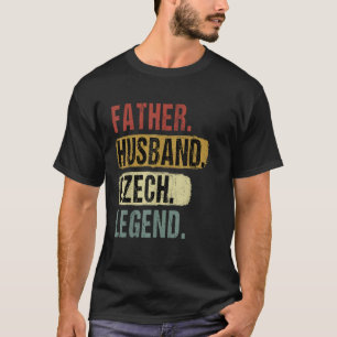 Father Husband Czech Legend Czech Republic Dad Fat T-Shirt