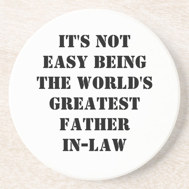 Father-In-Law Drink Coaster (Front)