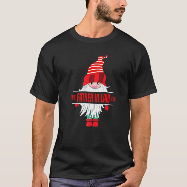 Father in Law Elf Christmas Pajama  Father in Law  T-Shirt (Front)