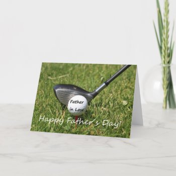 Father In Law  Happy Father's Day Card by studioportosabbia at Zazzle