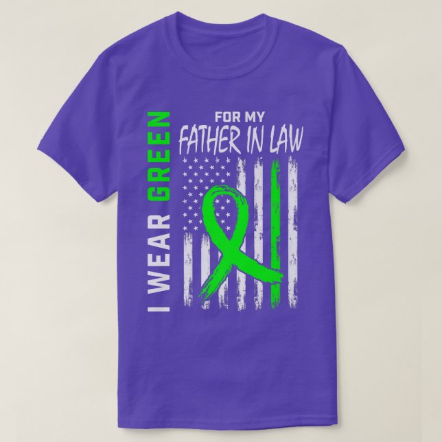 Father In Law Kidney Disease Cerebral Palsy Awaren T-Shirt (Design Front)