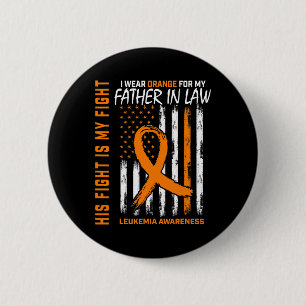 Father In Law Leukemia Cancer Awareness American F Button