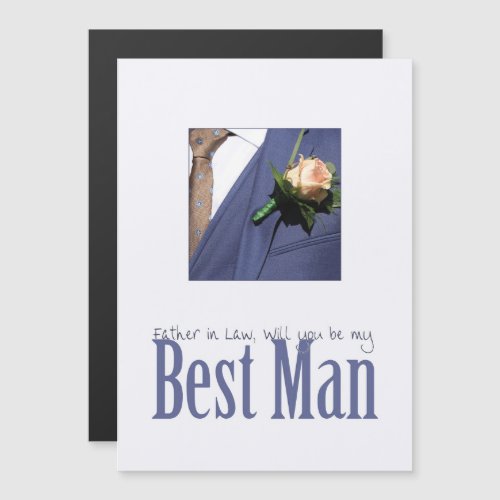 Father in Law  Please be best man _ invitation