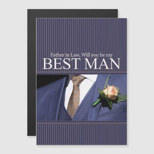 Father in Law  Please be best man _ invitation