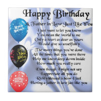 Father in Law Poem - Happy Birthday