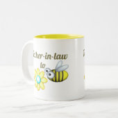 Father In Law to Bee Two-Tone Coffee Mug (Front Left)