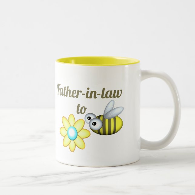 Father In Law to Bee Two-Tone Coffee Mug (Right)