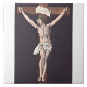 Father, into thy hands I commend my spirit Ceramic Tile