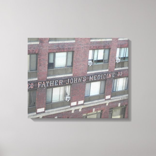 FATHER JOHN'S MEDICINE BUILDING WRAPPED CANVAS PRINT (Front)
