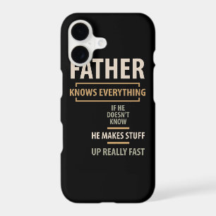 Father Knows Everything - Father and Grandpa Gifts iPhone 17 Case
