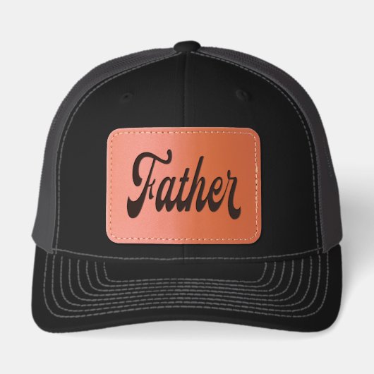 Father Leather Patch Hat (Front)