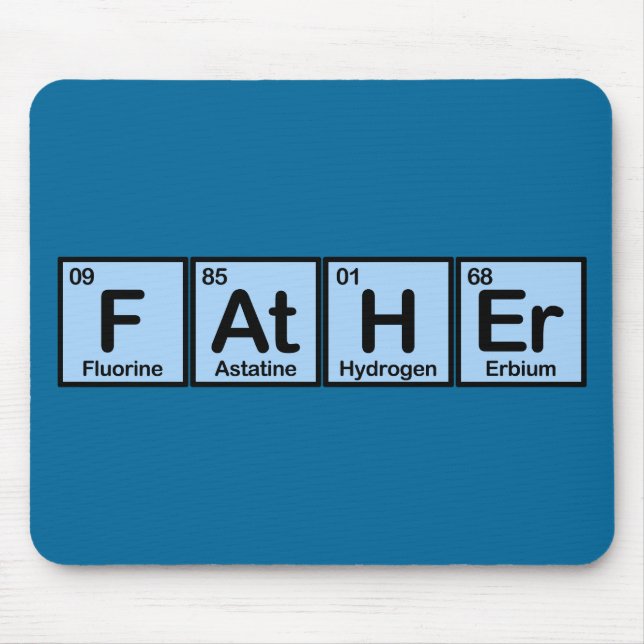 Father Made of Elements Mouse Pad (Front)