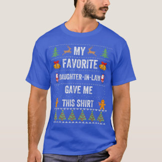 Father Mother in Law Funny Christmas Gifts Ugly Xm T-Shirt