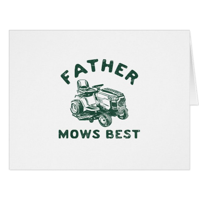 Father mows best cards (Front Horizontal)