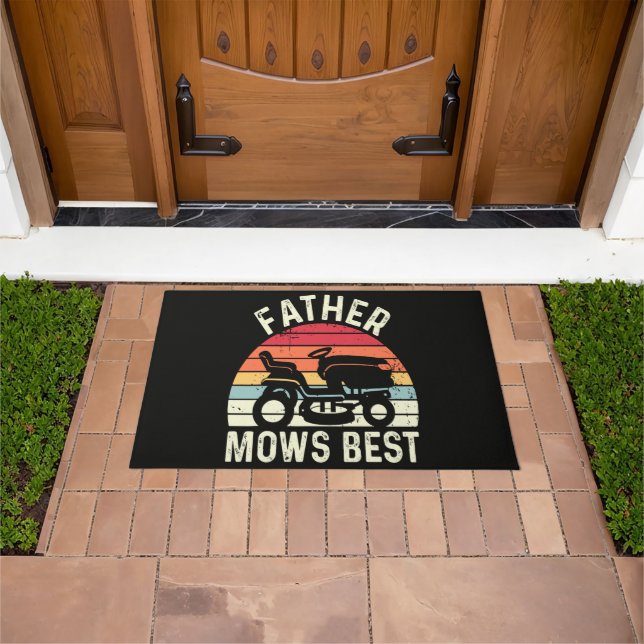 Father Mows Best Doormat (Outdoor)