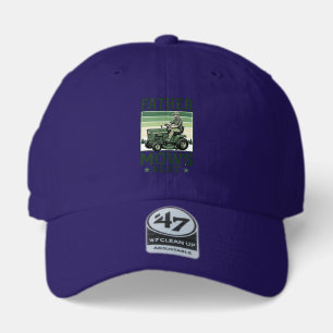 Father Mows Best Vintage Lawn Mower Shirt Design_1 47 Brand Hat