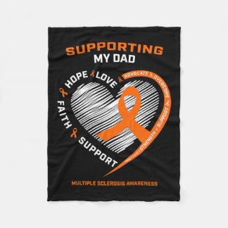 Father Ms Gifts Products Dad Multiple Sclerosis Aw Fleece Blanket