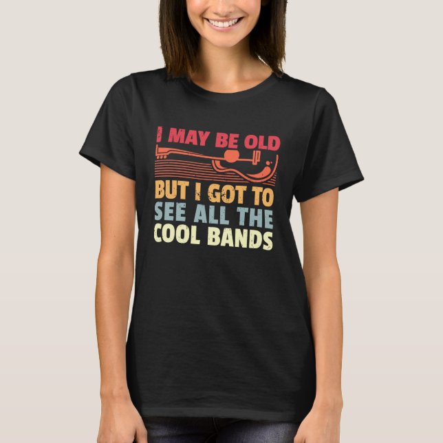 Father Music Grandpa Rock'n'Roll Dad Rock Concerts T-Shirt (Front)